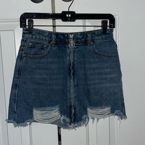American Threads Jean Skirt